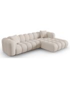 Canapé D'Angle Droit Modulaire Arden 4 Places beige - 300x190x70 cm