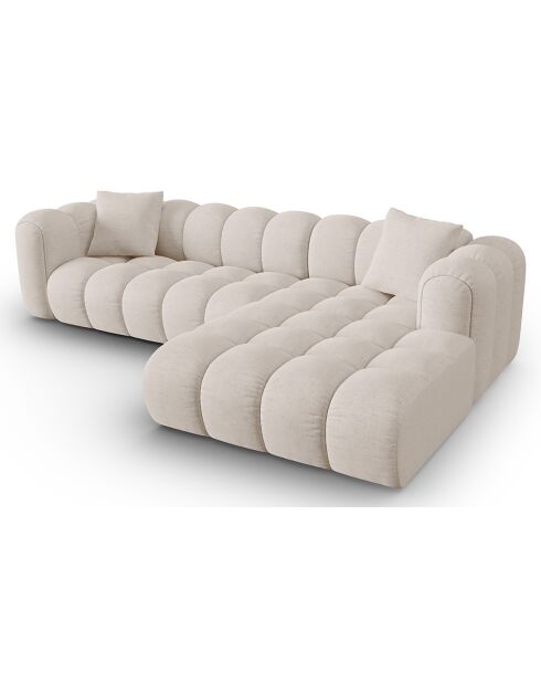 Canapé D'Angle Droit Modulaire Arden 4 Places beige - 300x190x70 cm