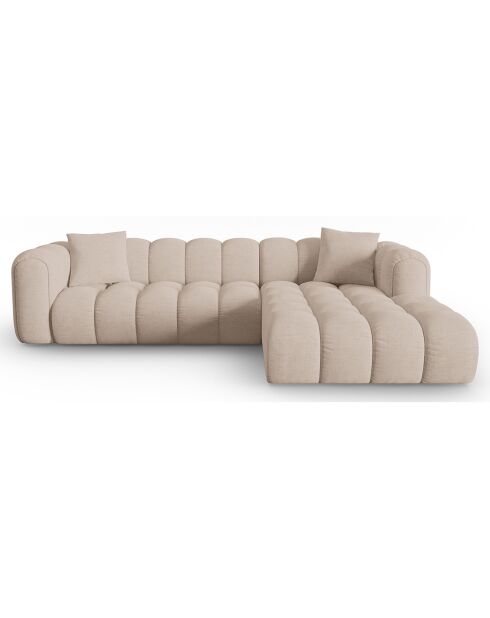 Canapé D'Angle Droit Modulaire Arden 4 Places cappuccino - 300x190x70 cm