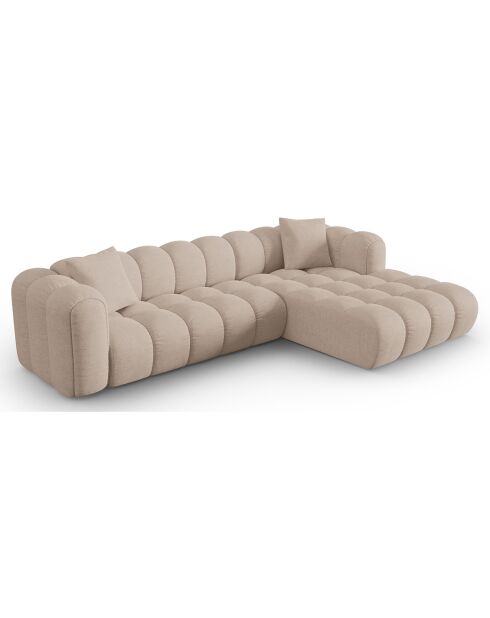 Canapé D'Angle Droit Modulaire Arden 4 Places cappuccino - 300x190x70 cm