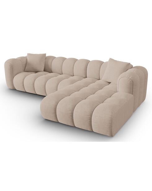 Canapé D'Angle Droit Modulaire Arden 4 Places cappuccino - 300x190x70 cm