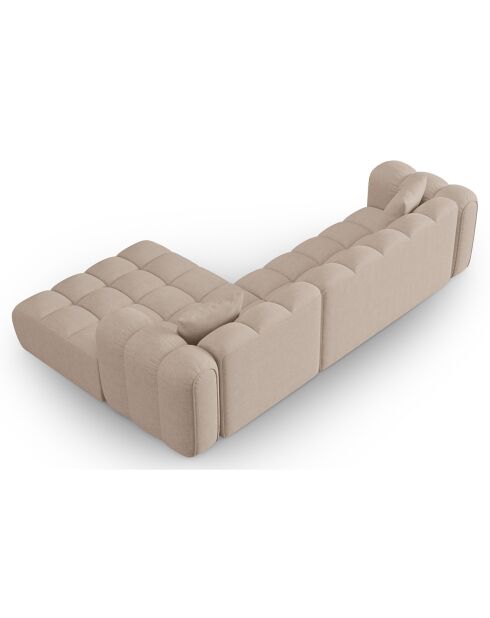 Canapé D'Angle Droit Modulaire Arden 4 Places cappuccino - 300x190x70 cm