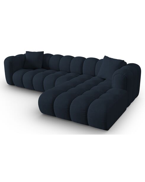 Canapé D'Angle Droit Modulaire Arden 4 Places bleu roi - 300x190x70 cm