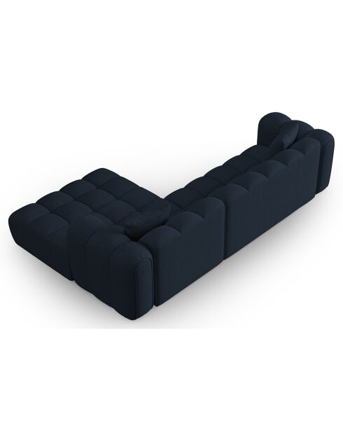 Canapé D'Angle Droit Modulaire Arden 4 Places bleu roi - 300x190x70 cm