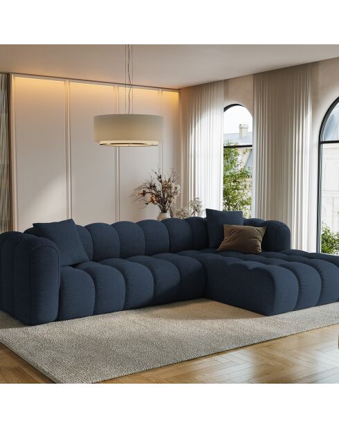 Canapé D'Angle Droit Modulaire Arden 4 Places bleu roi - 300x190x70 cm