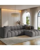 Canapé D'Angle Droit Modulaire Arden 4 Places gris - 300x190x70 cm