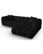 Canapé D'Angle Droit Modulaire Arden 4 Places noir - 300x190x70 cm
