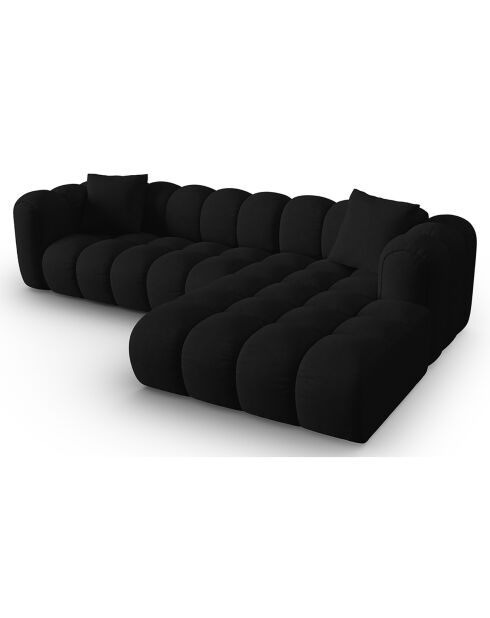 Canapé D'Angle Droit Modulaire Arden 4 Places noir - 300x190x70 cm