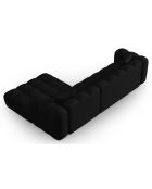 Canapé D'Angle Droit Modulaire Arden 4 Places noir - 300x190x70 cm