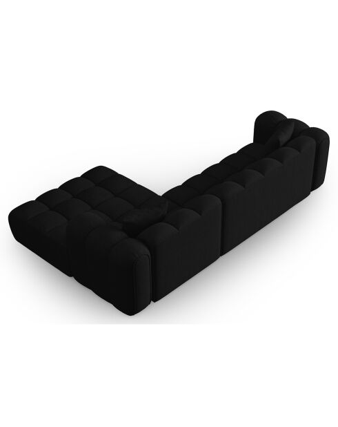 Canapé D'Angle Droit Modulaire Arden 4 Places noir - 300x190x70 cm