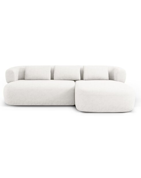 Canapé D'Angle Droit Estro 3 Places beige clair - 225x145x73 cm