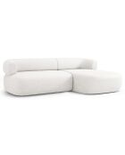 Canapé D'Angle Droit Estro 3 Places beige clair - 225x145x73 cm