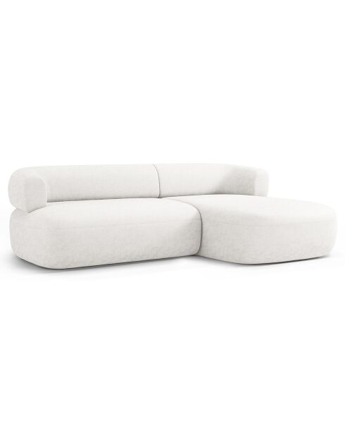 Canapé D'Angle Droit Estro 3 Places beige clair - 225x145x73 cm