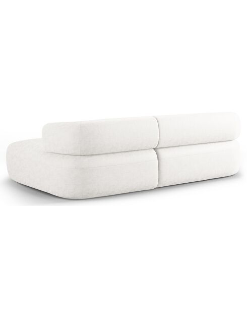 Canapé D'Angle Droit Estro 3 Places beige clair - 225x145x73 cm