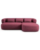 Canapé D'Angle Droit Estro 3 Places cerisier - 225x145x73 cm