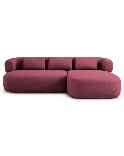 Canapé D'Angle Droit Estro 3 Places cerisier - 225x145x73 cm