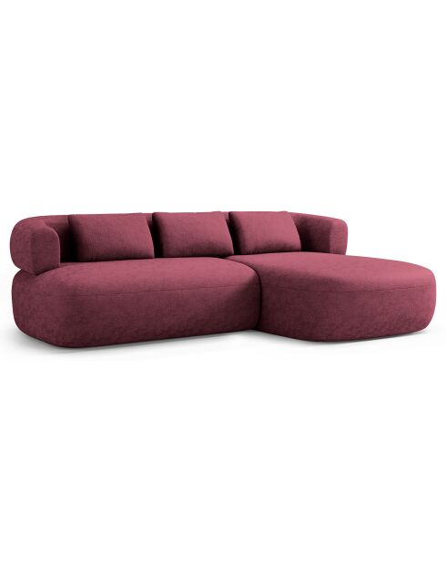 Canapé D'Angle Droit Estro 3 Places cerisier - 225x145x73 cm