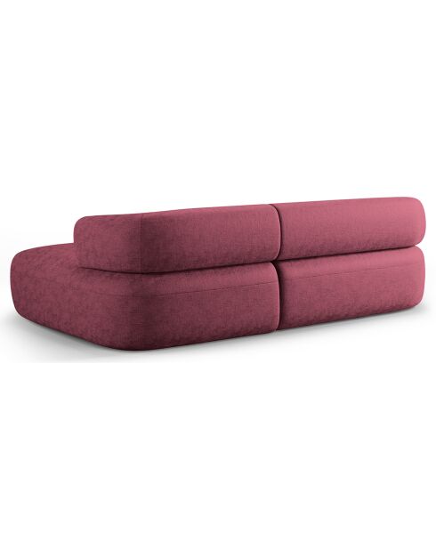 Canapé D'Angle Droit Estro 3 Places cerisier - 225x145x73 cm