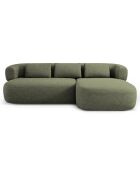 Canapé D'Angle Droit Estro 3 Places vert - 225x145x73 cm