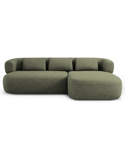Canapé D'Angle Droit Estro 3 Places vert - 225x145x73 cm