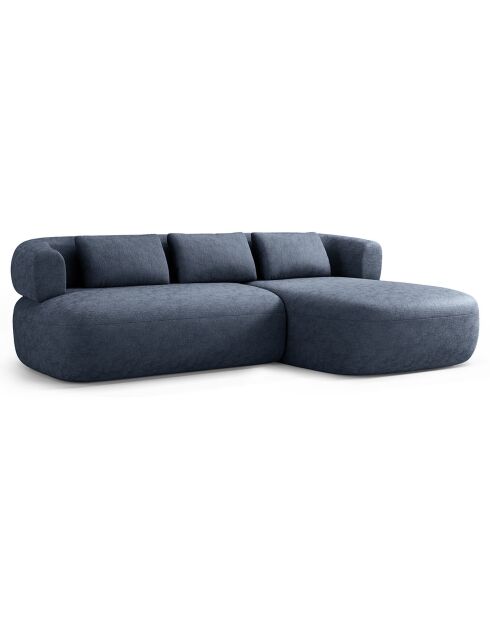 Canapé D'Angle Droit Estro 3 Places bleu foncé - 225x145x73 cm
