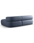 Canapé D'Angle Droit Estro 3 Places bleu foncé - 225x145x73 cm