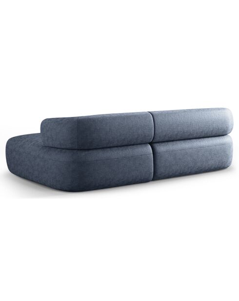 Canapé D'Angle Droit Estro 3 Places bleu foncé - 225x145x73 cm