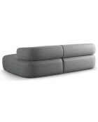 Canapé D'Angle Droit Estro 3 Places gris foncé - 225x145x73 cm