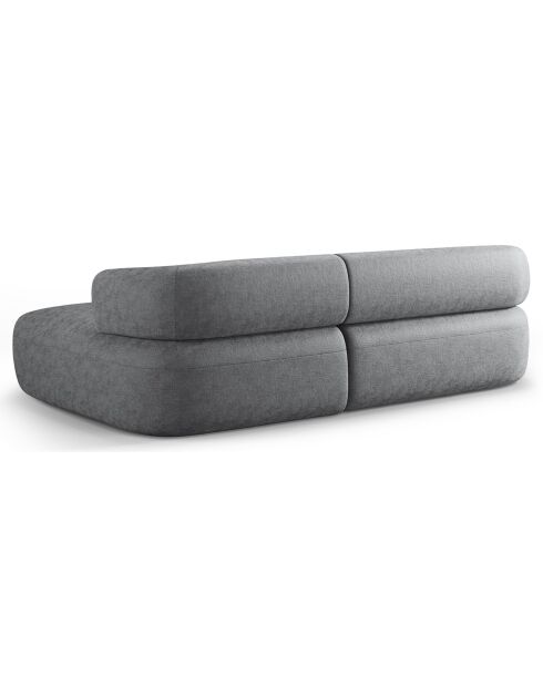 Canapé D'Angle Droit Estro 3 Places gris foncé - 225x145x73 cm