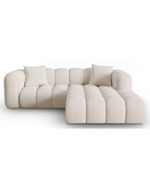 Canapé D'Angle Droit Modulaire Arden 3 Places beige - 238x190x70 cm