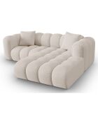 Canapé D'Angle Droit Modulaire Arden 3 Places beige - 238x190x70 cm