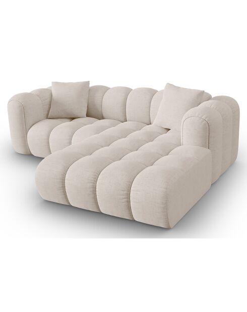 Canapé D'Angle Droit Modulaire Arden 3 Places beige - 238x190x70 cm