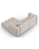 Canapé D'Angle Droit Modulaire Arden 3 Places beige - 238x190x70 cm