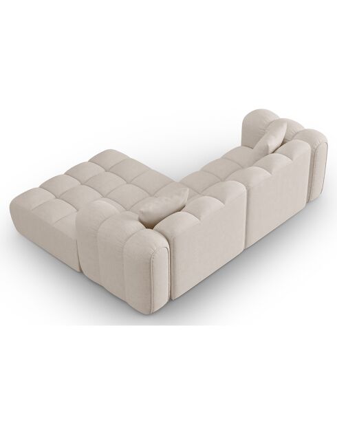 Canapé D'Angle Droit Modulaire Arden 3 Places beige - 238x190x70 cm