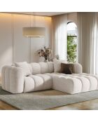 Canapé D'Angle Droit Modulaire Arden 3 Places beige - 238x190x70 cm