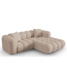 Canapé D'Angle Droit Modulaire Arden 3 Places cappuccino - 238x190x70 cm