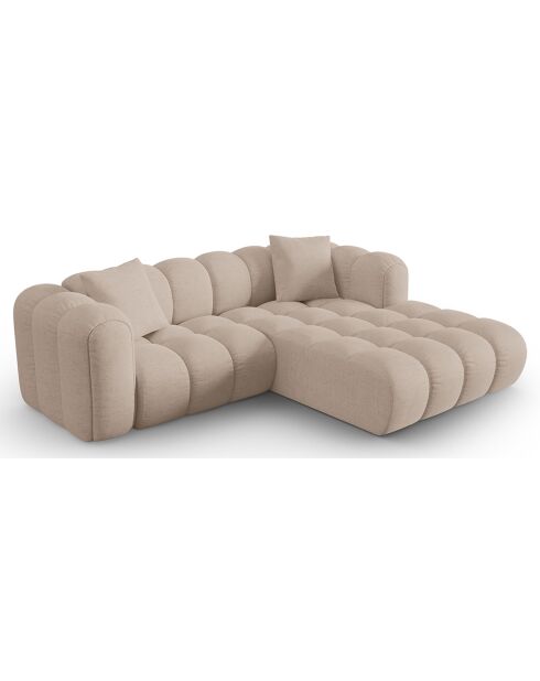 Canapé D'Angle Droit Modulaire Arden 3 Places cappuccino - 238x190x70 cm