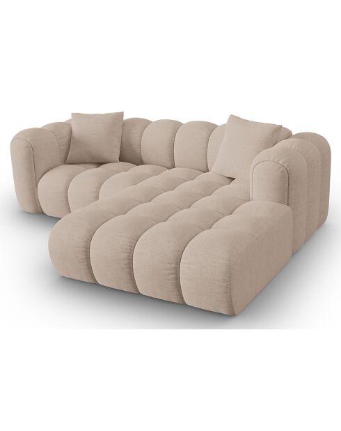 Canapé D'Angle Droit Modulaire Arden 3 Places cappuccino - 238x190x70 cm