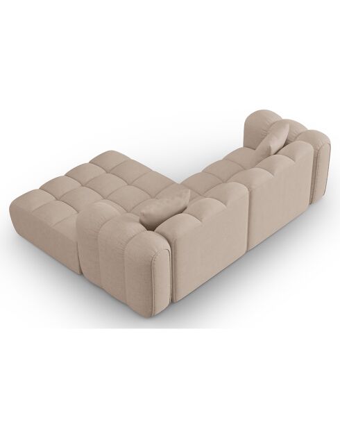 Canapé D'Angle Droit Modulaire Arden 3 Places cappuccino - 238x190x70 cm