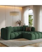 Canapé D'Angle Droit Modulaire Arden 3 Places vert de mer - 238x190x70 cm