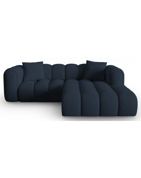 Canapé D'Angle Droit Modulaire Arden 3 Places bleu roi - 238x190x70 cm