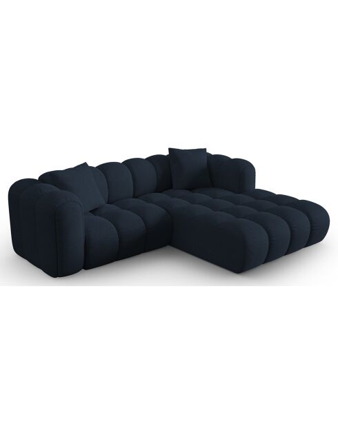 Canapé D'Angle Droit Modulaire Arden 3 Places bleu roi - 238x190x70 cm