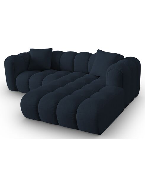 Canapé D'Angle Droit Modulaire Arden 3 Places bleu roi - 238x190x70 cm