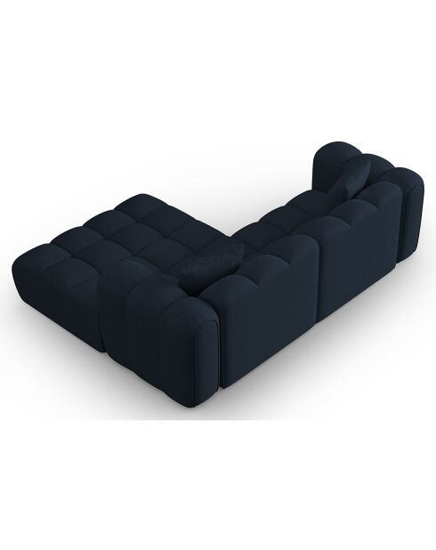 Canapé D'Angle Droit Modulaire Arden 3 Places bleu roi - 238x190x70 cm