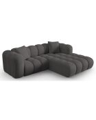 Canapé D'Angle Droit Modulaire Arden 3 Places gris - 238x190x70 cm