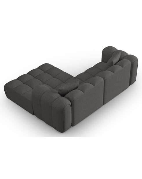 Canapé D'Angle Droit Modulaire Arden 3 Places gris - 238x190x70 cm