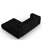 Canapé D'Angle Droit Modulaire Arden 3 Places noir - 238x190x70 cm