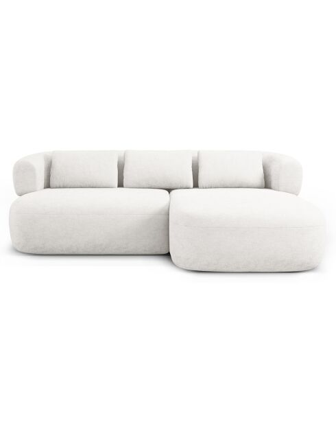 Canapé D'Angle Droit Estro 3 Places beige clair - 200x145x73 cm