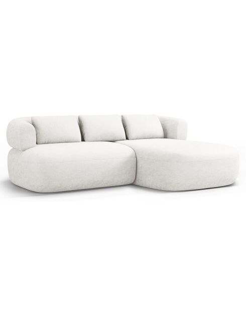 Canapé D'Angle Droit Estro 3 Places beige clair - 200x145x73 cm