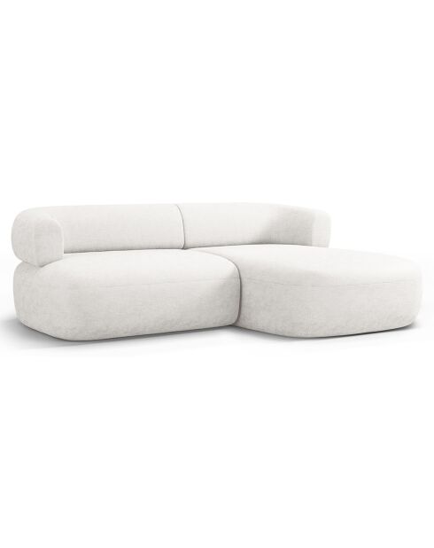 Canapé D'Angle Droit Estro 3 Places beige clair - 200x145x73 cm